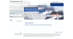 Desktop Screenshot of lieferanten.schneiderfertigung.com